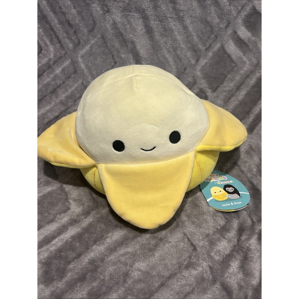 Squishmallows 8" Flip-A-Mallows Junie Banana and Aron Gorilla NWT